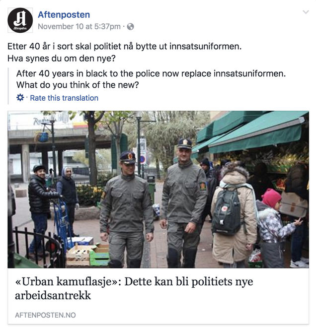 Illustration for article titled Norway’s Experimental Police Uniform Is Silly and Sort of Scary